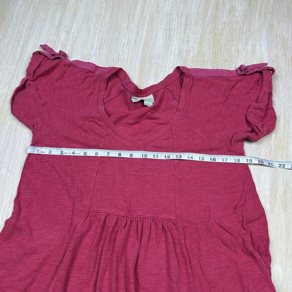 Anthropologie Saturday Sunday Kathie Flounced Knit Ruffle Hem Mini Dress Medium - Picture 11 of 16